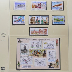 Collection timbres de France 2009-2011 neufs** et oblitérés complet en album Safe.