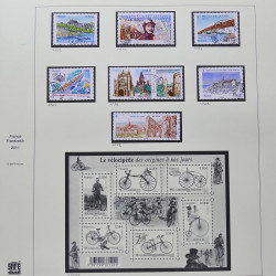 Collection timbres de France 2009-2011 neufs** et oblitérés complet en album Safe.