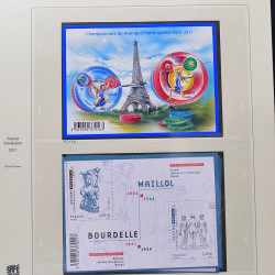 Collection timbres de France 2009-2011 neufs** et oblitérés complet en album Safe.