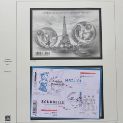 Collection timbres de France 2009-2011 neufs** et oblitérés complet en album Safe.