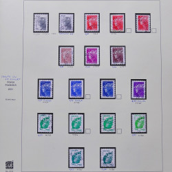 Collection timbres de France 2009-2011 neufs** et oblitérés complet en album Safe.