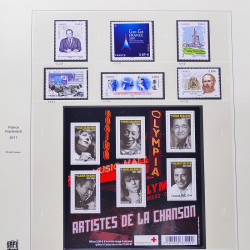 Collection timbres de France 2009-2011 neufs** et oblitérés complet en album Safe.