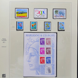 Collection timbres de France 2009-2011 neufs** et oblitérés complet en album Safe.