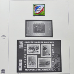 Collection timbres de France 2009-2011 neufs** et oblitérés complet en album Safe.
