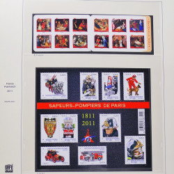 Collection timbres de France 2009-2011 neufs** et oblitérés complet en album Safe.