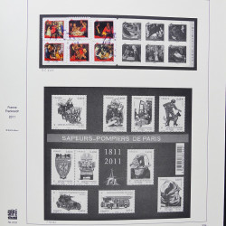 Collection timbres de France 2009-2011 neufs** et oblitérés complet en album Safe.