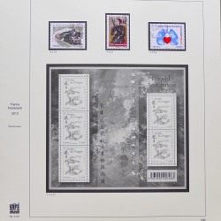 Collection timbres de France 2012-2013 neufs** et oblitérés complet en album Safe.