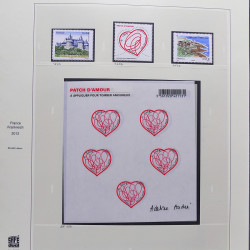 Collection timbres de France 2012-2013 neufs** et oblitérés complet en album Safe.