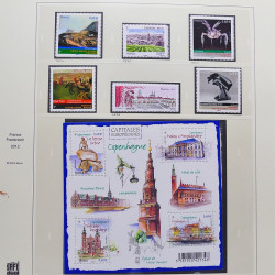 Collection timbres de France 2012-2013 neufs** et oblitérés complet en album Safe.