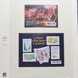 Collection timbres de France 2012-2013 neufs** et oblitérés complet en album Safe.