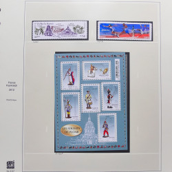 Collection timbres de France 2012-2013 neufs** et oblitérés complet en album Safe.