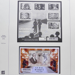 Collection timbres de France 2012-2013 neufs** et oblitérés complet en album Safe.