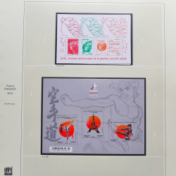 Collection timbres de France 2012-2013 neufs** et oblitérés complet en album Safe.