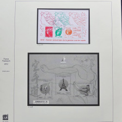 Collection timbres de France 2012-2013 neufs** et oblitérés complet en album Safe.