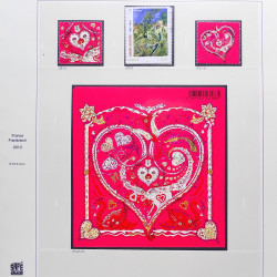 Collection timbres de France 2012-2013 neufs** et oblitérés complet en album Safe.