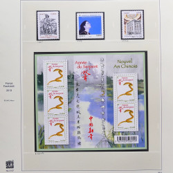 Collection timbres de France 2012-2013 neufs** et oblitérés complet en album Safe.