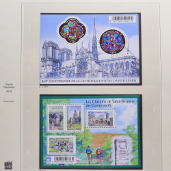 Collection timbres de France 2012-2013 neufs** et oblitérés complet en album Safe.