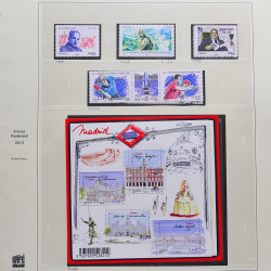 Collection timbres de France 2012-2013 neufs** et oblitérés complet en album Safe.