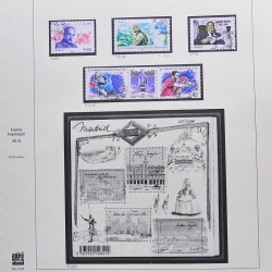 Collection timbres de France 2012-2013 neufs** et oblitérés complet en album Safe.