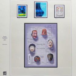 Collection timbres de France 2012-2013 neufs** et oblitérés complet en album Safe.