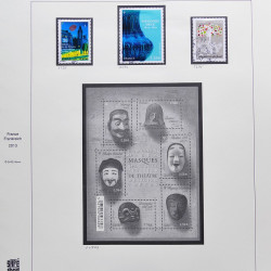Collection timbres de France 2012-2013 neufs** et oblitérés complet en album Safe.