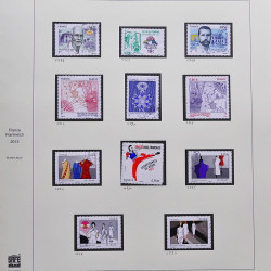 Collection timbres de France 2012-2013 neufs** et oblitérés complet en album Safe.