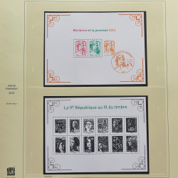 Collection timbres de France 2012-2013 neufs** et oblitérés complet en album Safe.