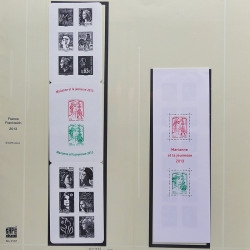 Collection timbres de France 2012-2013 neufs** et oblitérés complet en album Safe.