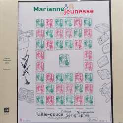 Collection timbres de France 2012-2013 neufs** et oblitérés complet en album Safe.