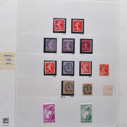 Collection timbres de France 1900-1928 neufs et oblitérés en album Safe.