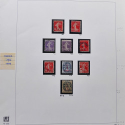 Collection timbres de France 1900-1928 neufs et oblitérés en album Safe.