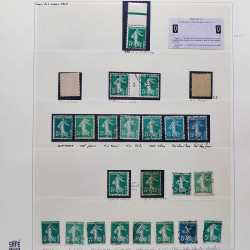 Collection timbres de France 1900-1928 neufs et oblitérés en album Safe.