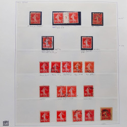 Collection timbres de France 1900-1928 neufs et oblitérés en album Safe.