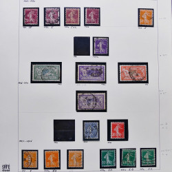 Collection timbres de France 1900-1928 neufs et oblitérés en album Safe.