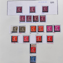 Collection timbres de France 1900-1928 neufs et oblitérés en album Safe.