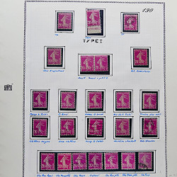 Collection timbres de France 1900-1928 neufs et oblitérés en album Safe.