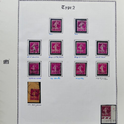 Collection timbres de France 1900-1928 neufs et oblitérés en album Safe.