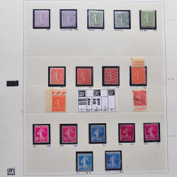 Collection timbres de France 1900-1928 neufs et oblitérés en album Safe.