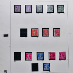 Collection timbres de France 1900-1928 neufs et oblitérés en album Safe.