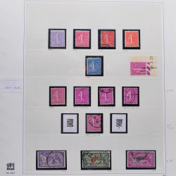 Collection timbres de France 1900-1928 neufs et oblitérés en album Safe.