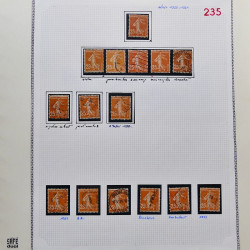 Collection timbres de France 1900-1928 neufs et oblitérés en album Safe.