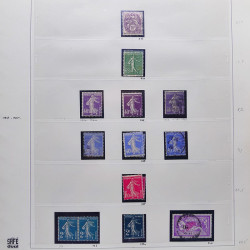 Collection timbres de France 1900-1928 neufs et oblitérés en album Safe.