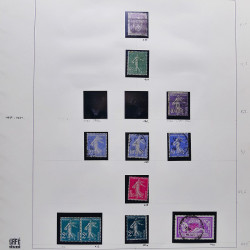 Collection timbres de France 1900-1928 neufs et oblitérés en album Safe.