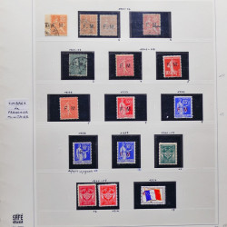 Collection timbres de France 1900-1928 neufs et oblitérés en album Safe.