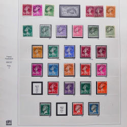 Collection timbres de France 1900-1928 neufs et oblitérés en album Safe.