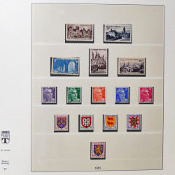 Collection timbres de France 1950-1969 neufs** complet en album Lindner.