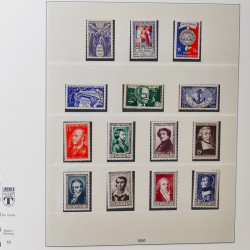 Collection timbres de France 1950-1969 neufs** complet en album Lindner.