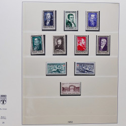 Collection timbres de France 1950-1969 neufs** complet en album Lindner.
