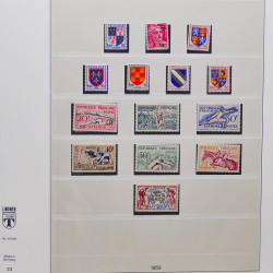 Collection timbres de France 1950-1969 neufs** complet en album Lindner.