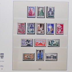 Collection timbres de France 1950-1969 neufs** complet en album Lindner.